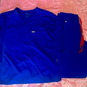 Women’s Royal Blue Fig scrub set